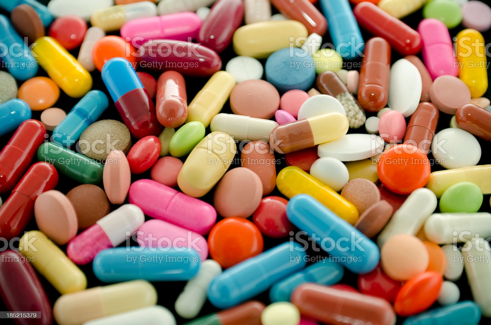 Lots of colorful pills Lots of colorful pills